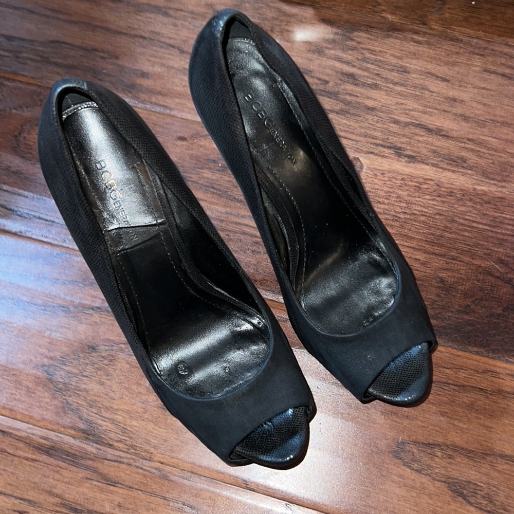 BCBG generation super high heel platform pumps 5” high heel stiletto shoes black - Picture 5 of 8